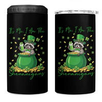 I Am The Shenanigans 4 in 1 Can Cooler Tumbler Funny Irish Raccoon