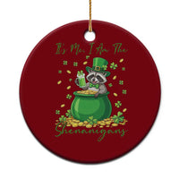 I Am The Shenanigans Ceramic Ornament Funny Irish Raccoon