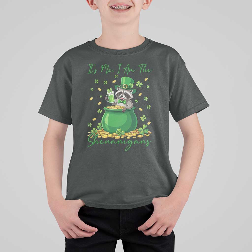 I Am The Shenanigans T Shirt For Kid Funny Irish Raccoon