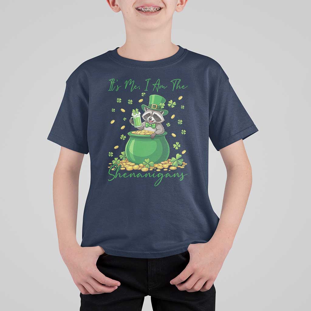 I Am The Shenanigans T Shirt For Kid Funny Irish Raccoon