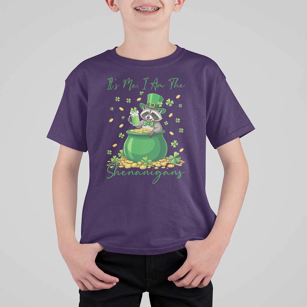 I Am The Shenanigans T Shirt For Kid Funny Irish Raccoon