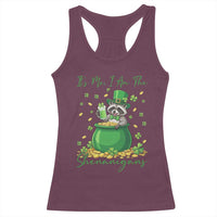 I Am The Shenanigans Racerback Tank Top Funny Irish Raccoon