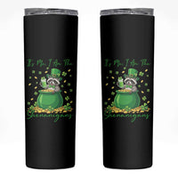 I Am The Shenanigans Skinny Tumbler Funny Irish Raccoon