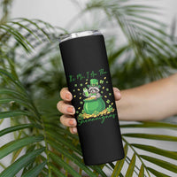 I Am The Shenanigans Skinny Tumbler Funny Irish Raccoon