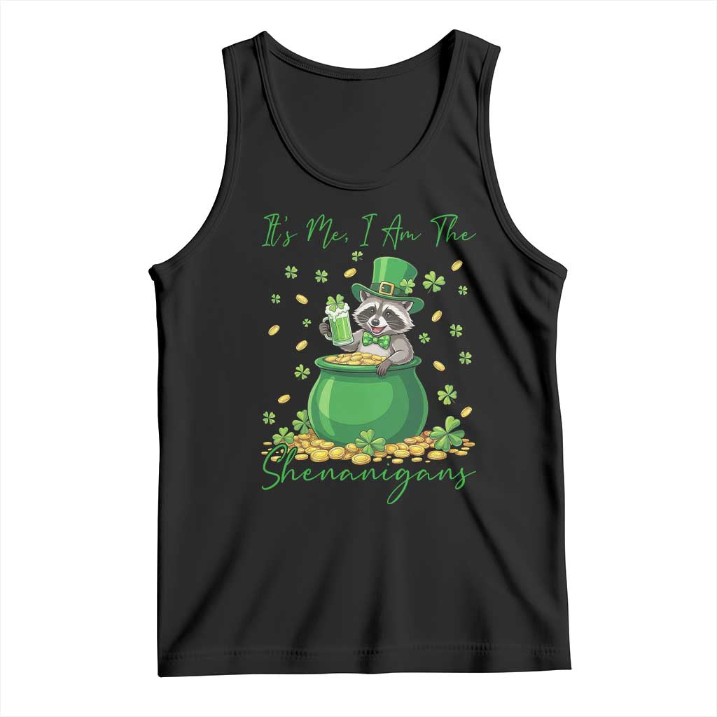 I Am The Shenanigans Tank Top Funny Irish Raccoon