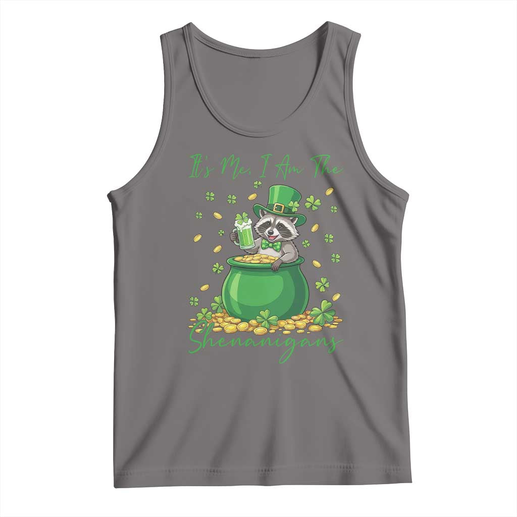 I Am The Shenanigans Tank Top Funny Irish Raccoon