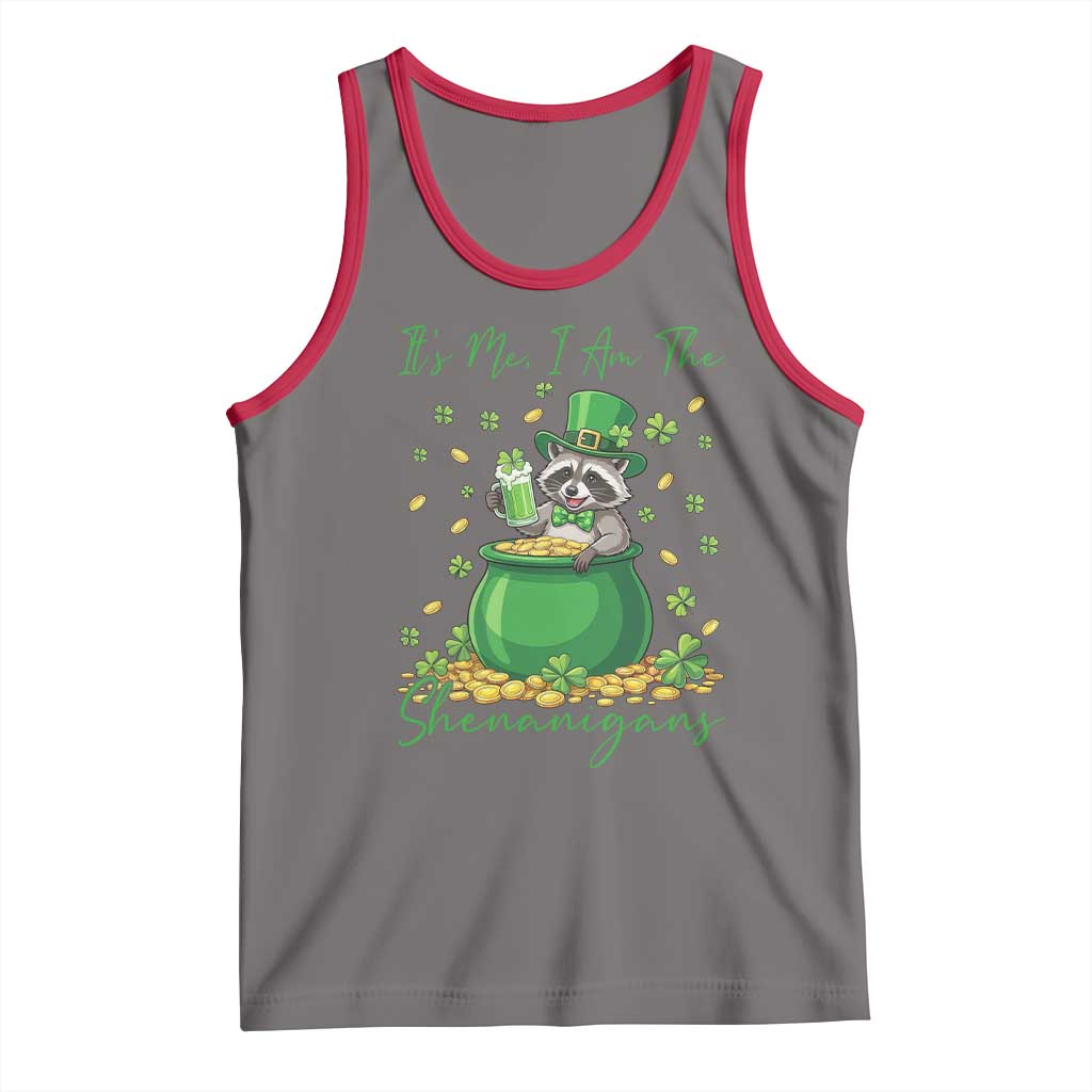 I Am The Shenanigans Tank Top Funny Irish Raccoon