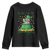 I Am The Shenanigans Youth Sweatshirt Funny Irish Raccoon