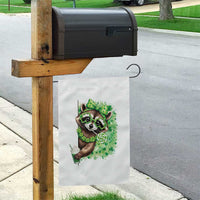 Funny Raccoon St Patricks Day Garden Flag Irish Party Animal Gift