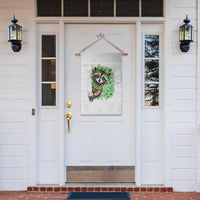 Funny Raccoon St Patricks Day Garden Flag Irish Party Animal Gift