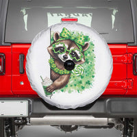 Funny Raccoon St Patricks Day Spare Tire Cover Irish Party Animal Gift