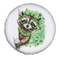 Funny Raccoon St Patricks Day Spare Tire Cover Irish Party Animal Gift