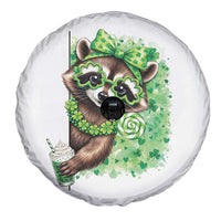Funny Raccoon St Patricks Day Spare Tire Cover Irish Party Animal Gift