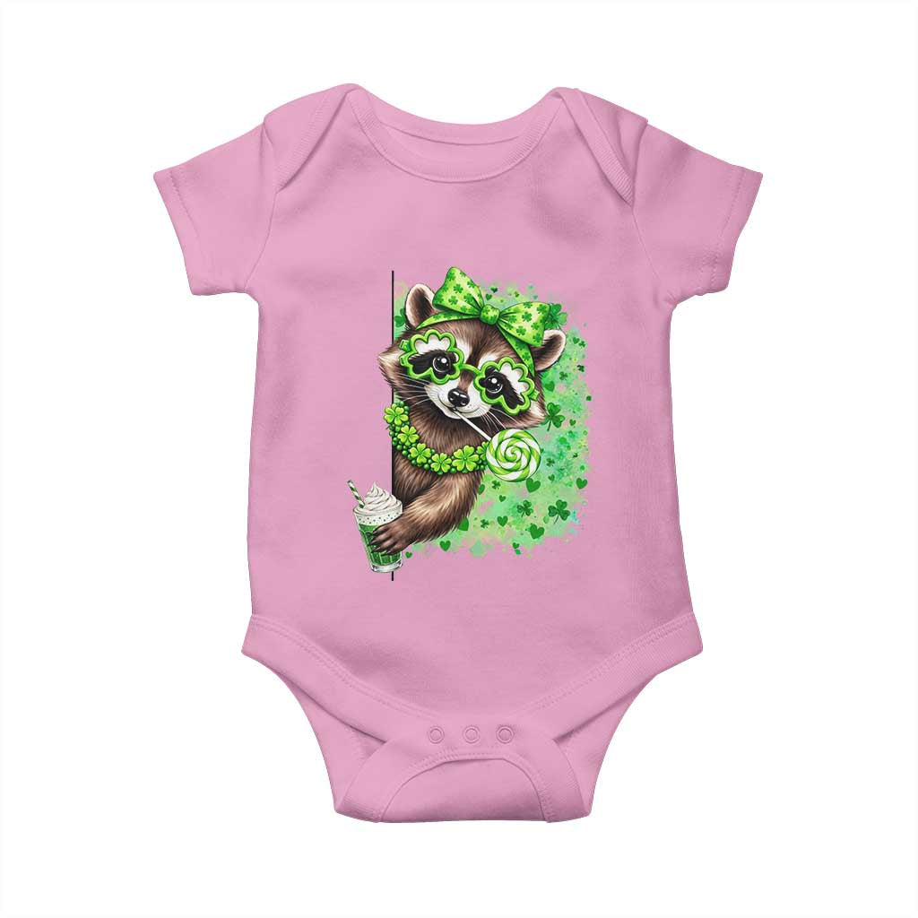 Funny Raccoon St Patricks Day Baby Onesie Irish Party Animal Gift