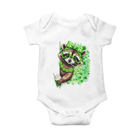 Funny Raccoon St Patricks Day Baby Onesie Irish Party Animal Gift