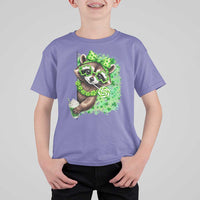 Funny Raccoon St Patricks Day T Shirt For Kid Irish Party Animal Gift