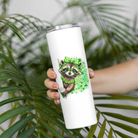 Funny Raccoon St Patricks Day Skinny Tumbler Irish Party Animal Gift