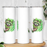 Funny Raccoon St Patricks Day Skinny Tumbler Irish Party Animal Gift