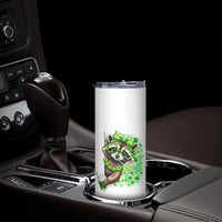 Funny Raccoon St Patricks Day Skinny Tumbler Irish Party Animal Gift
