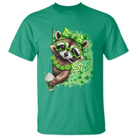 Funny Raccoon St Patricks Day T Shirt Irish Party Animal Gift