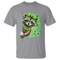 Funny Raccoon St Patricks Day T Shirt Irish Party Animal Gift
