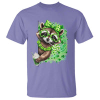 Funny Raccoon St Patricks Day T Shirt Irish Party Animal Gift