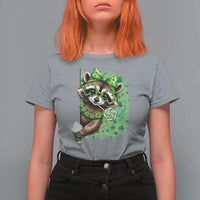 Funny Raccoon St Patricks Day T Shirt For Women Irish Party Animal Gift