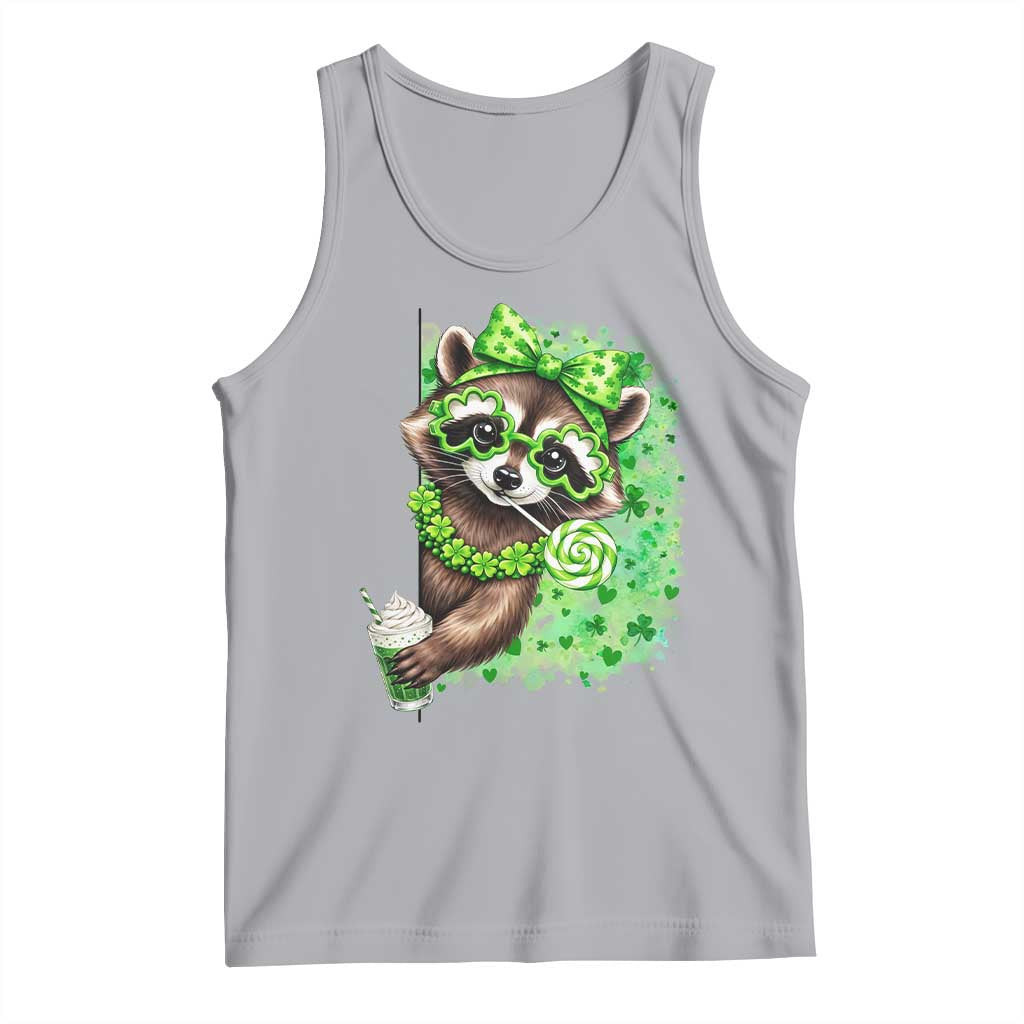 Funny Raccoon St Patricks Day Tank Top Irish Party Animal Gift