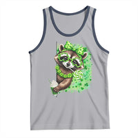 Funny Raccoon St Patricks Day Tank Top Irish Party Animal Gift