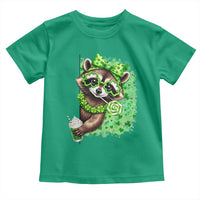 Funny Raccoon St Patricks Day Toddler T Shirt Irish Party Animal Gift