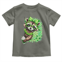 Funny Raccoon St Patricks Day Toddler T Shirt Irish Party Animal Gift