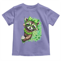 Funny Raccoon St Patricks Day Toddler T Shirt Irish Party Animal Gift