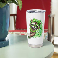 Funny Raccoon St Patricks Day Tumbler Cup Irish Party Animal Gift