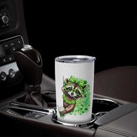 Funny Raccoon St Patricks Day Tumbler Cup Irish Party Animal Gift
