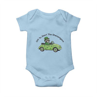 Off To Start The Shenanigans Baby Onesie Funny Irish Raccoon