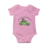 Off To Start The Shenanigans Baby Onesie Funny Irish Raccoon