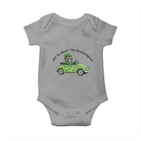 Off To Start The Shenanigans Baby Onesie Funny Irish Raccoon