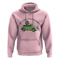 Off To Start The Shenanigans Hoodie Funny Irish Raccoon