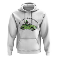 Off To Start The Shenanigans Hoodie Funny Irish Raccoon