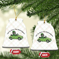 Off To Start The Shenanigans Ceramic Ornament Funny Irish Raccoon