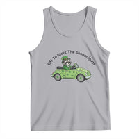Off To Start The Shenanigans Tank Top Funny Irish Raccoon