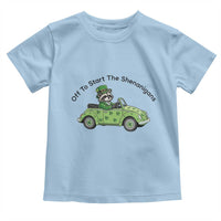 Off To Start The Shenanigans Toddler T Shirt Funny Irish Raccoon