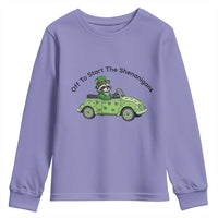 Off To Start The Shenanigans Youth Sweatshirt Funny Irish Raccoon