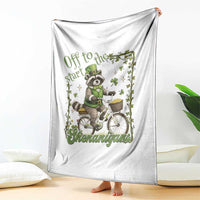 Funny Irish Raccoon Driver Throw Blanket Off To Start The Shenanigans