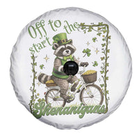Funny Irish Raccoon Driver Spare Tire Cover Off To Start The Shenanigans