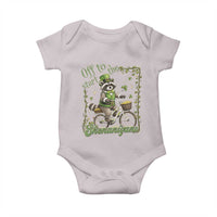 Funny Irish Raccoon Driver Baby Onesie Off To Start The Shenanigans