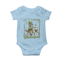 Funny Irish Raccoon Driver Baby Onesie Off To Start The Shenanigans