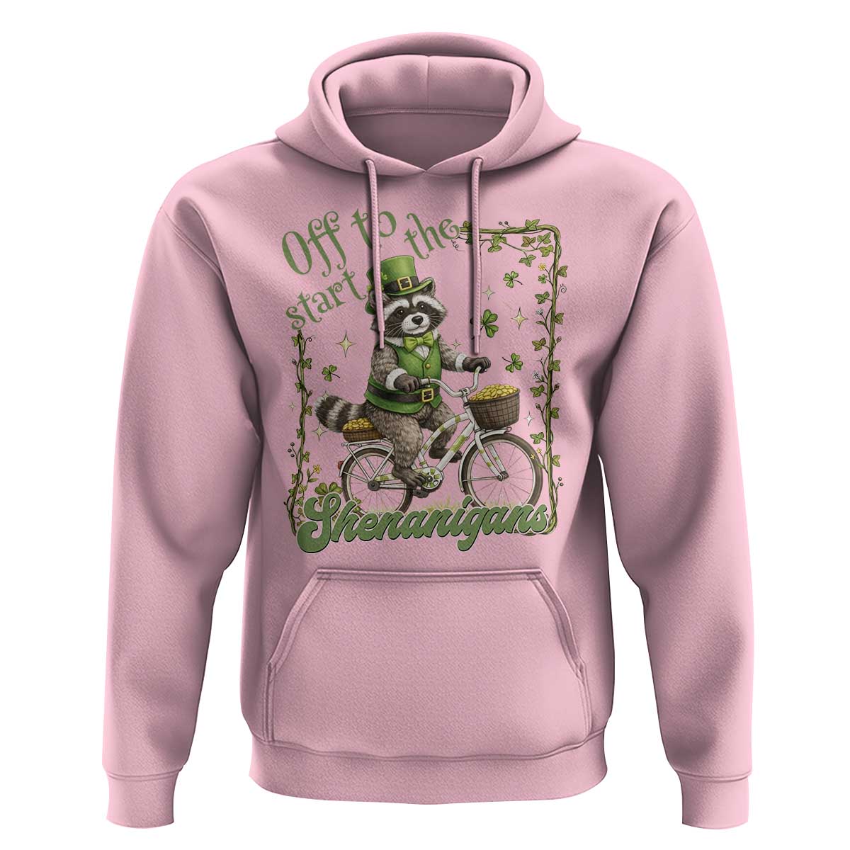 Funny Irish Raccoon Driver Hoodie Off To Start The Shenanigans