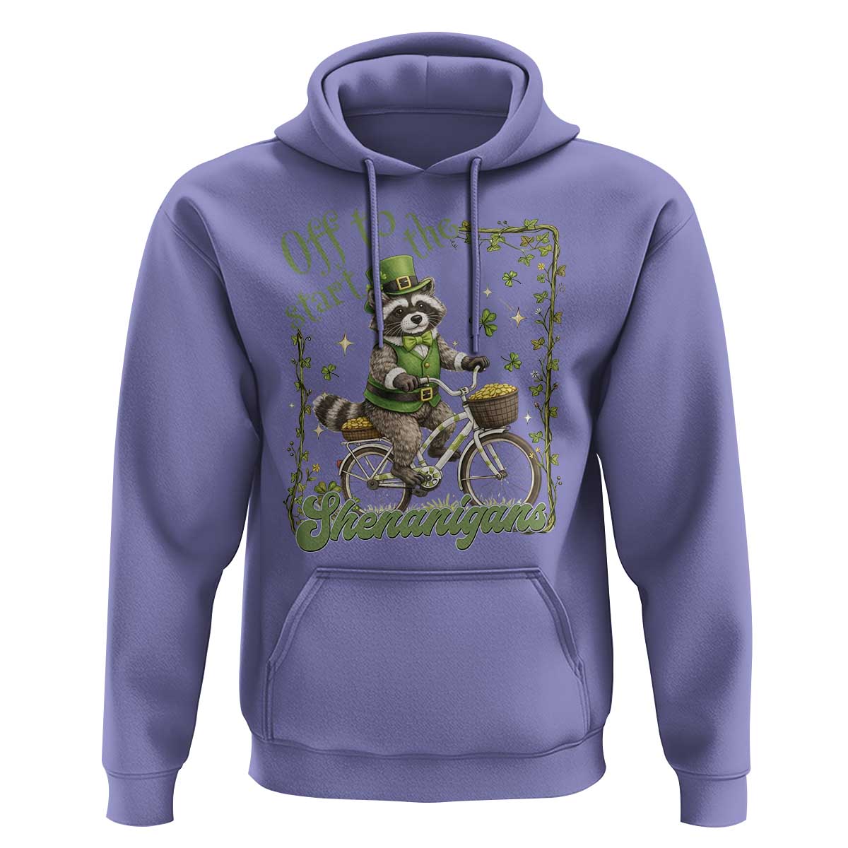 Funny Irish Raccoon Driver Hoodie Off To Start The Shenanigans