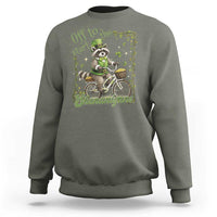 Funny Irish Raccoon Driver Sweatshirt Off To Start The Shenanigans